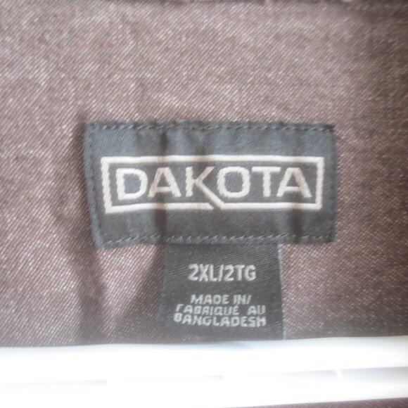 Dakota Heavy Duty Cotton Long Sleeve Snap Button Work Shirt - Size 2XL. - Picture 3 of 10